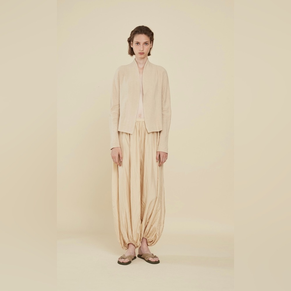 Cortana Sebastian beige linen jacket size 34 S